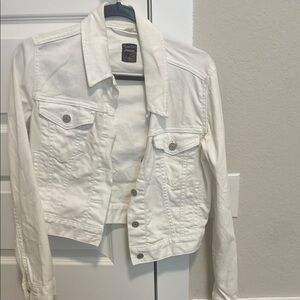 Women's White Denim Jacket